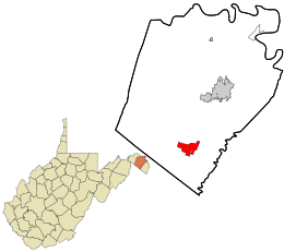Location in Berkeley County and the state of West Virginia.