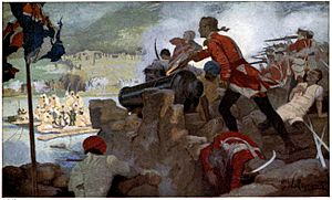 Clive at the siege of Arcot (1751)