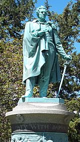 Commodore Matthew Perry Statue in Touro Park, Newport, RI