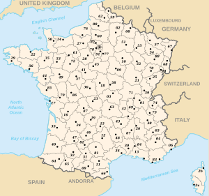 Départements de France English