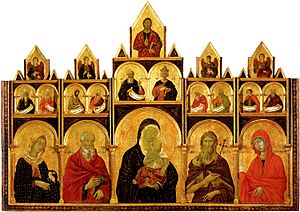 Duccio.The-Madonna-and-Child-with-Saints-149