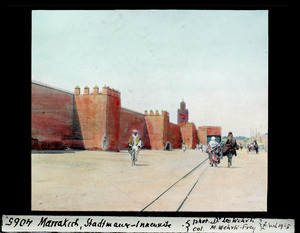 ETH-BIB-Marrakech, Stadtmauer Innenseite-Dia 247-04065