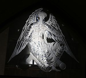 Glass angel, Guildford Cathedral