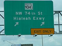 Hialeah Expressway sign