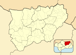 Chiclana de Segura is located in Province of Jaén (Spain)
