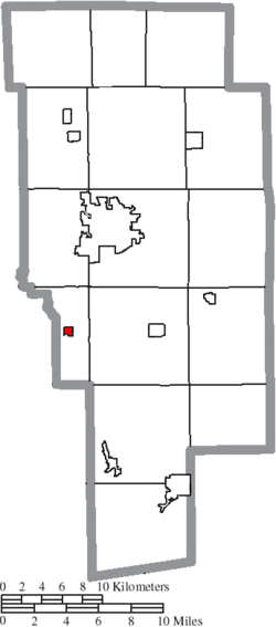 Location of Mifflin in Ashland County