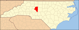 North Carolina Map Highlighting Davidson County.PNG