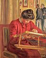 Pierre-Auguste Renoir - Christine Lerolle Embroidering (c. 1895)