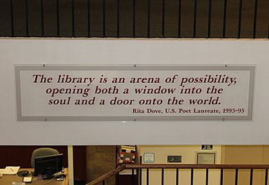 Rita Dove's definition of a library, Augusta, ME IMG 2038