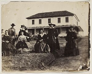 Rouse family and others, Rouse Hill House, 1859 - photographer Major Thomas Wingate (7778465508)