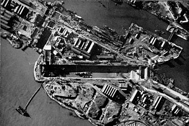 St Nazaire 1942 aerial