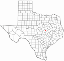 Location of Troy, Texas