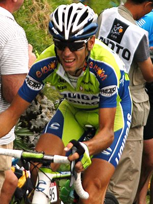 Vincenzo Nibali (Tour de France 2009 - Stage 17) (cropped)