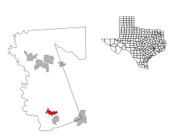 Location of Pattison, Texas
