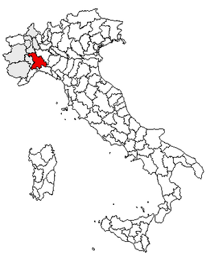Location of Province of Alessandria