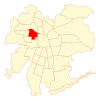 Map of Quinta Normal commune within Greater Santiago