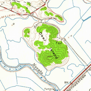 Deer Island, USGS map CA Novato 293602 1954 24000