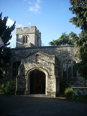 Entrance to st marys church end