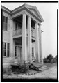 Historic American Buildings Survey W. N. Manning, Photographer, June 14, 1935 CLOSE- UP OF FRONT PORCH - Solomon Siler House, U.S. Highway 231, Orion, Pike County, AL HABS ALA,55-ORIO,5-13