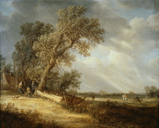 Landskapsmålning, 1600-tal, van Goyen - Hallwylska museet - 21748 (cropped)