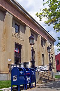 Main entrance, Troy, NY, post office