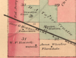 Map of Waldwic Plantation, Gallion, Hale County, Alabama