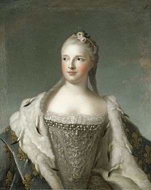 Marie-Josèphe de Saxe, dauphine (18th century) by an unknown artist after Jean-Marc Nattier.jpg