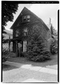 PERSPECTIVE VIEW OF NORTH AND WEST ELEVATIONS - Susan B. Anthony House, 17 Madison Street, Rochester, Monroe County, NY HABS NY,28-ROCH,37-2