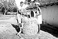 Storing rice, India, 1956 (16795758519)