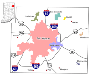 US-IN-Allen County Municipalities