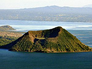 Volcanic Cone in Taal Lake in the Philippines - 2010-05-15