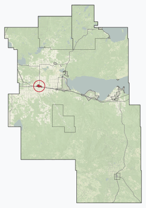 Location in Big Lakes County