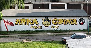 Arka Gdynia graffiti