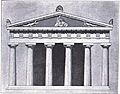 Aufriß des alten Athena-Tempels