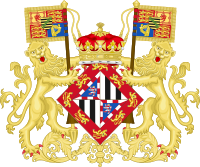Coat of Arms of Princess Victoria Eugenie of Battenberg (Before 1906)