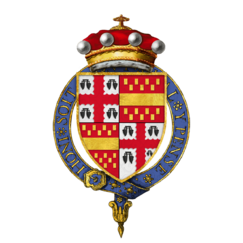 Coat of Arms of Sir Henry Bourchier, 5th Baron Bourchier, KG
