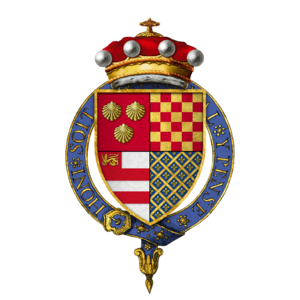 Coat of arms of Sir Thomas Dacre, 2nd Baron Dacre, KG.png