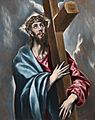 Cristo abrazado a la cruz (El Greco, Museo del Prado)