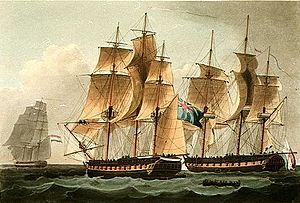 HMS Sirius vs Furie, 1798-b