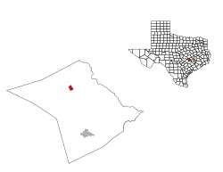 Location of Lexington, Texas