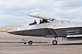 Lockheed Martin F-22A Raptor (09-4191) arrives at the 2016 RIAT Fairford 7Jul2016 arp