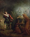 Macbeth and the witches (Romney 1785)