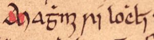 Magnús Óláfsson (Oxford Bodleian Library MS Rawlinson B 489, folio 46v)