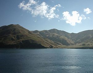 The Marlborough Sounds seen from the Wellington–Picton ferry