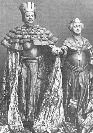 Massalitinov and Knipper in Hamlet 1911