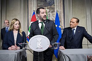 Meloni Salvini Berlusconi