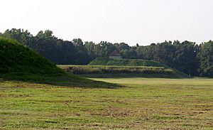 Moundville mounds J, A, B HRoe 2005