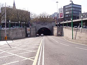 Queensway Mersey Tunnel entrance Liverpool 3