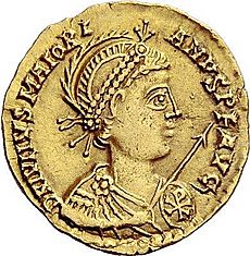 Solidus of Emperor Majorian Obverse