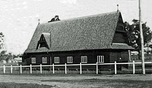 St. Andrew's Anglican Church, Toogoolawah, without buttresses, 1912